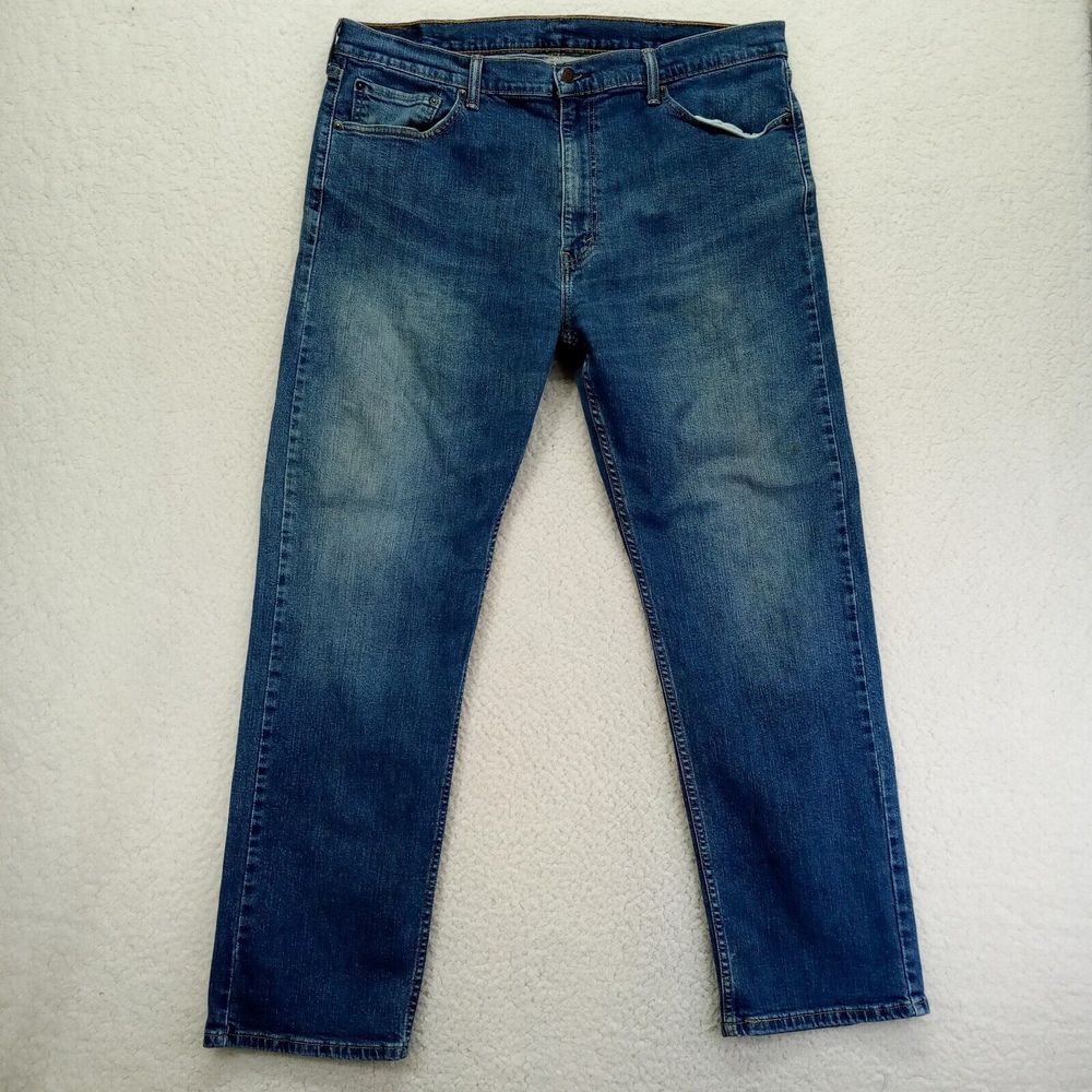 Levis 505 Jeans‎ Mens 40x32 Straight Leg Denim Cotton Medium Wash